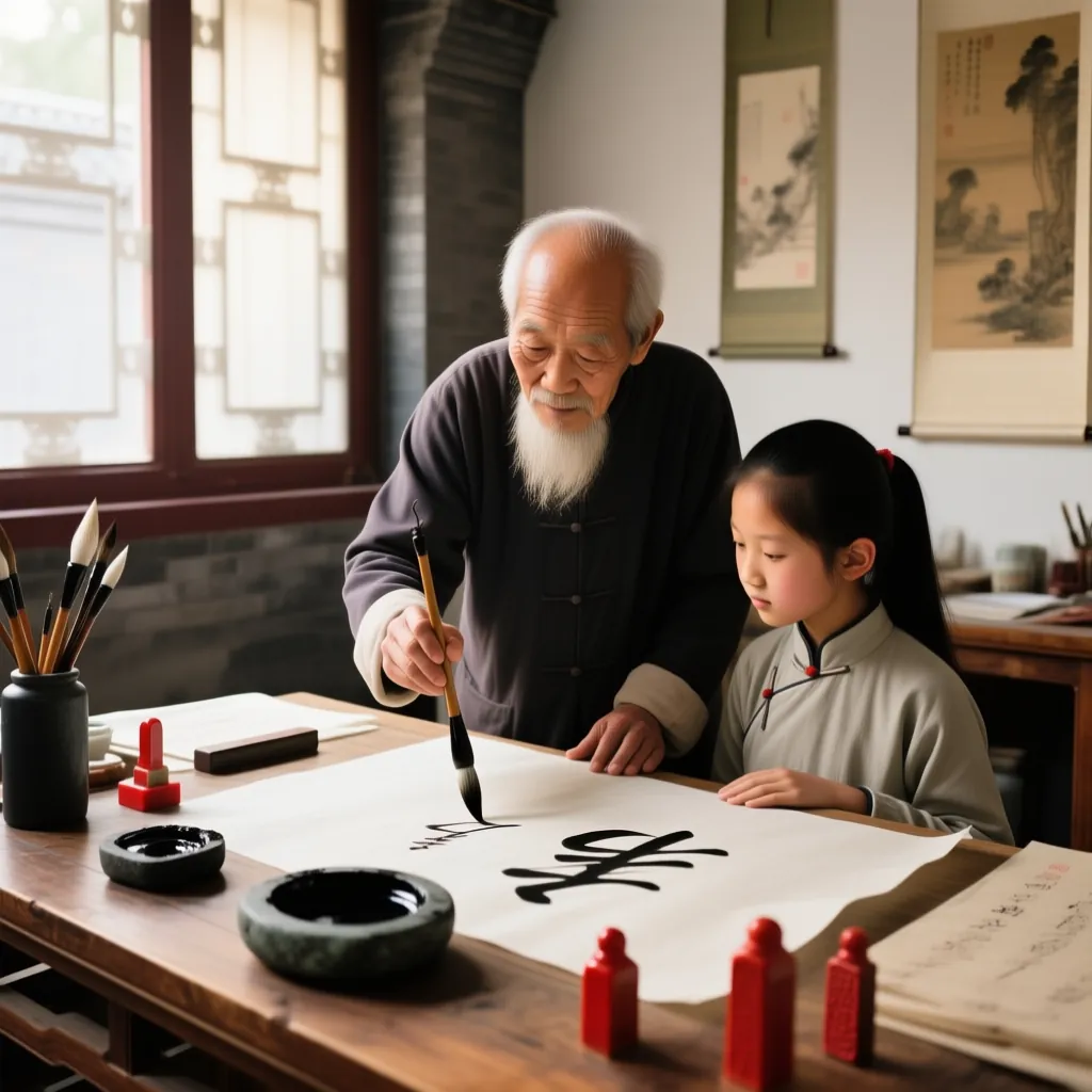 Beijing Hutong Calligraphy Class